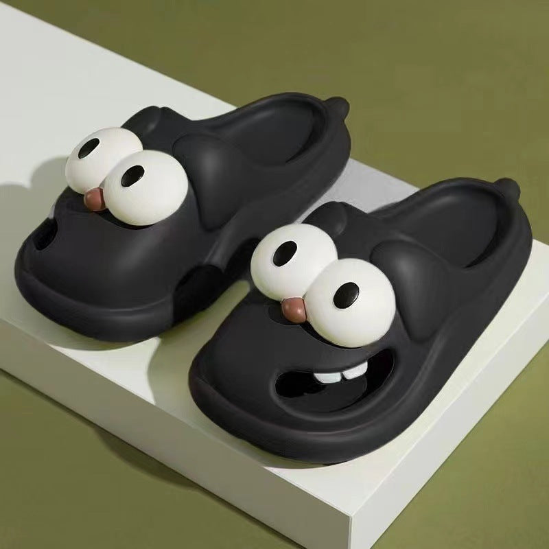 Cartoon Big Eye Dog Slippers