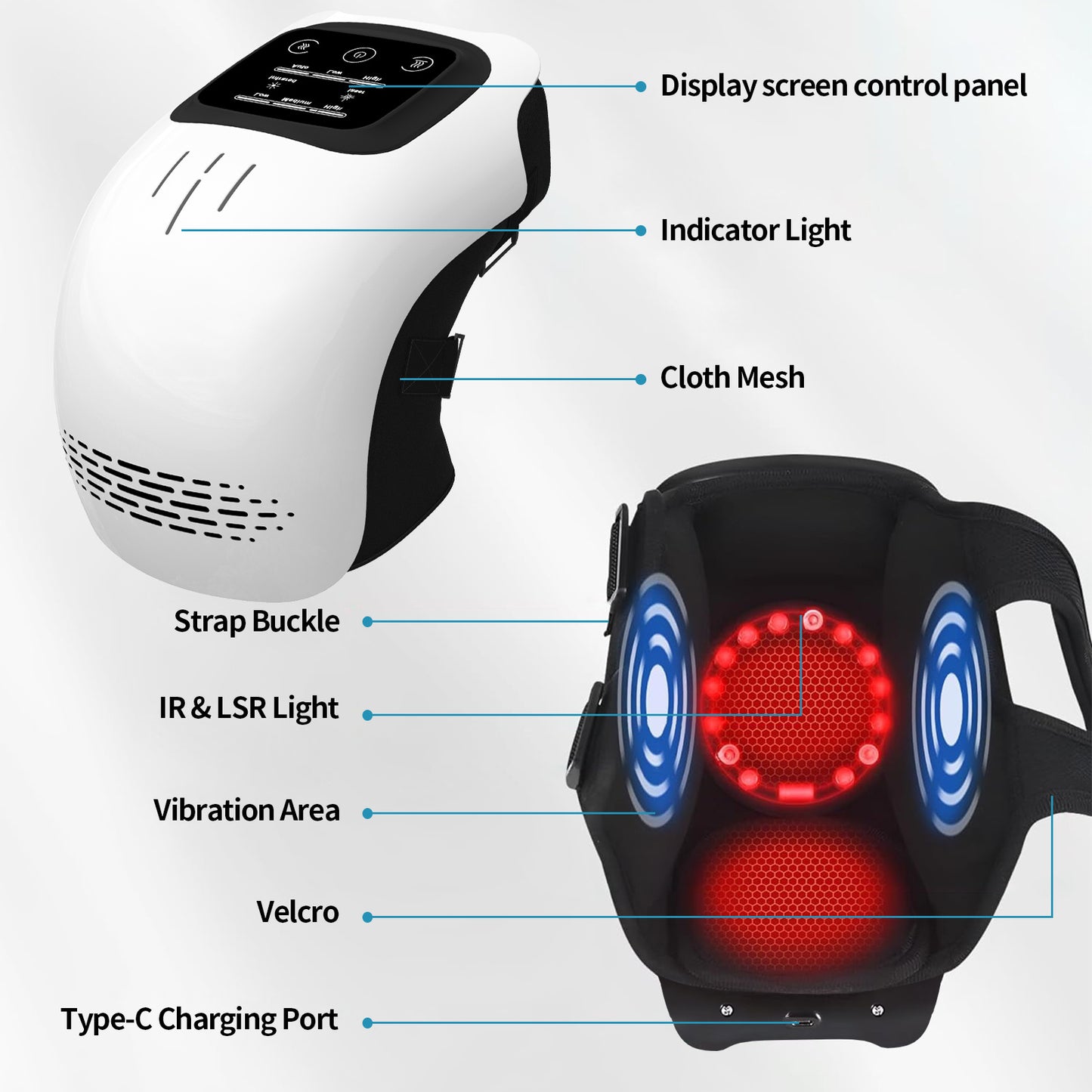 Serenetta™ Adjustable Heated Knee Massager